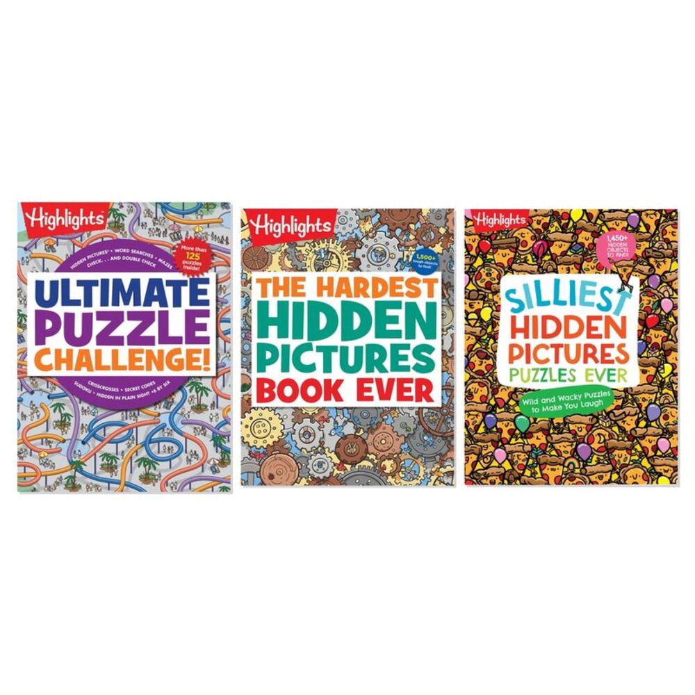Activity & Puzzle Pack for Kids 3-Book Complete Bundle Set by Highlights